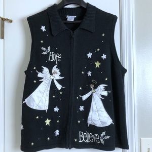 Holiday sweater size XL angels Christmas sweater